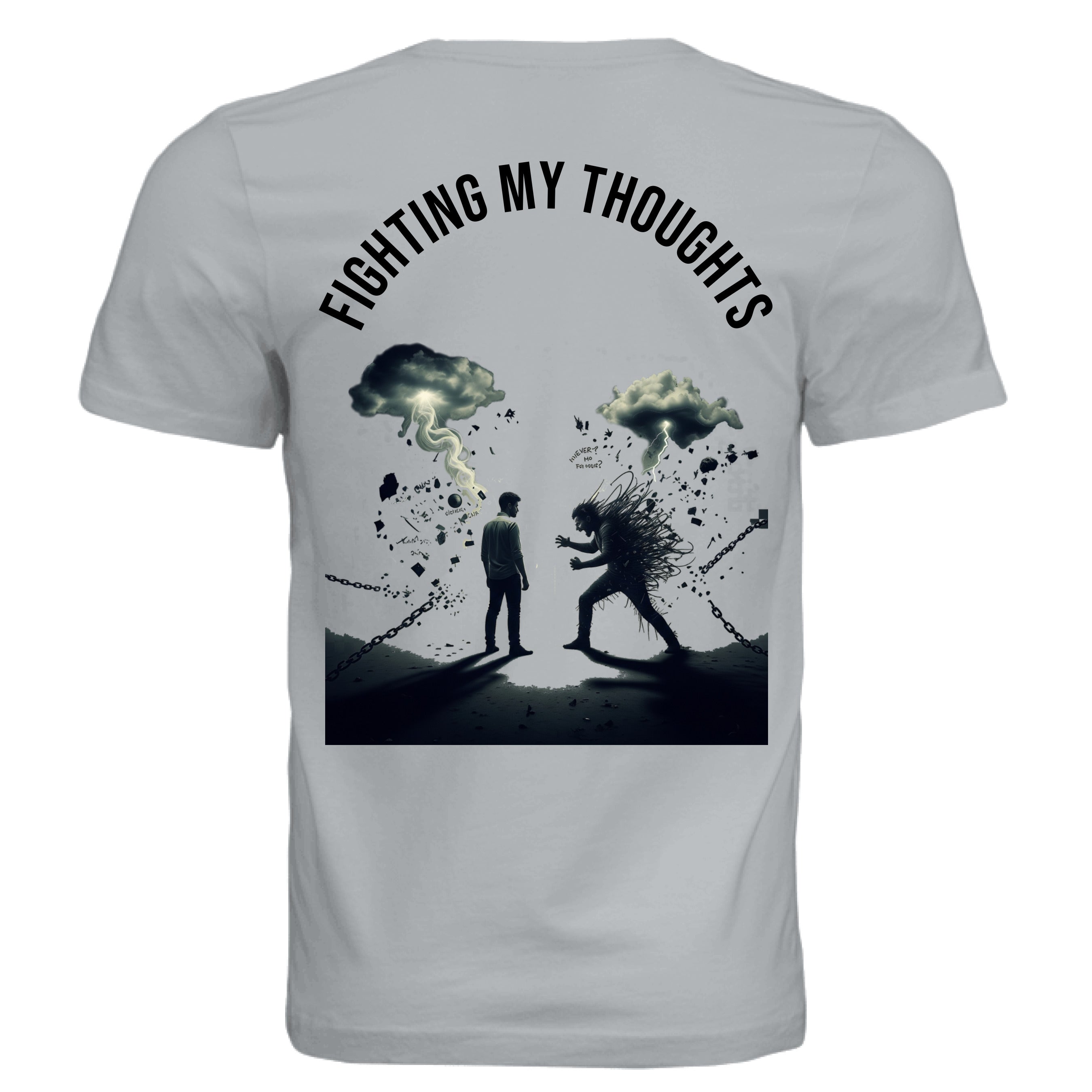 Solid Silver Triblend - BACK